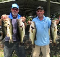 Dave Metzler and Dwayne Haga with 20.41 lbs and 2nd place on Lale Kissimmee 6-30-19